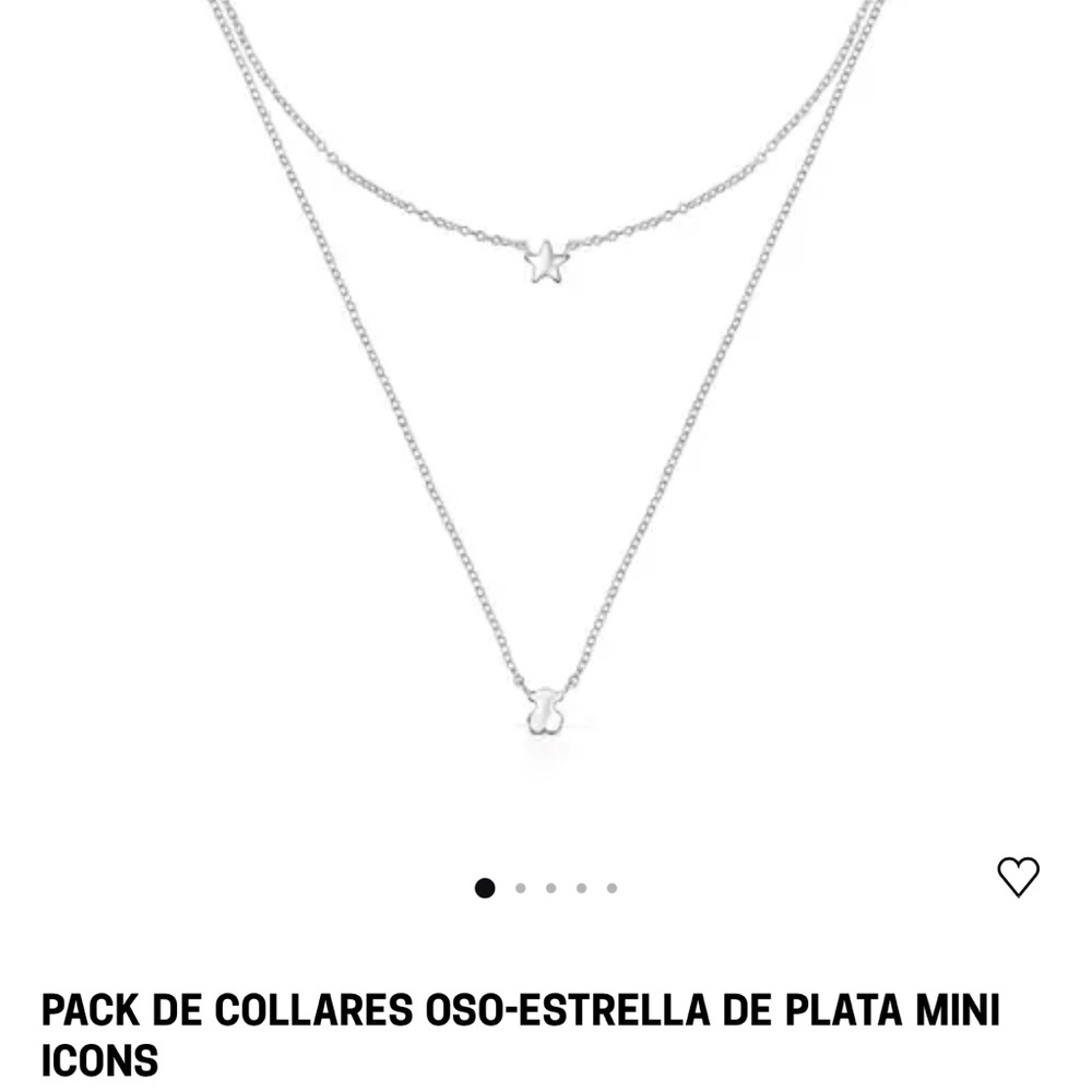 Mini Icons Silver Necklace Set Tous